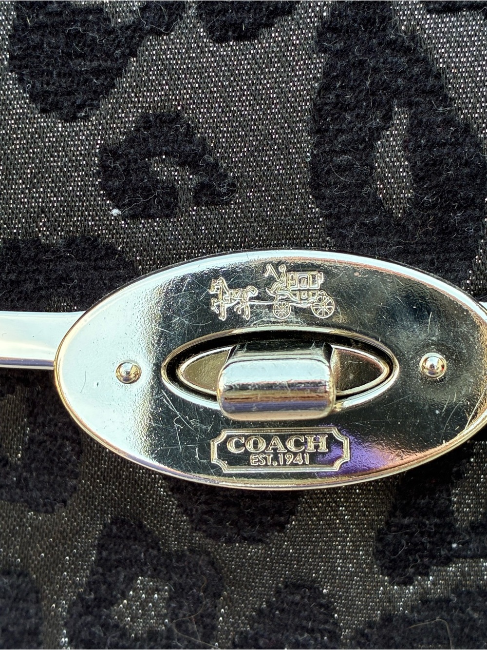 Coach Madison Chenille Ocelot Sadie Flap Satchel - Picture 5 of 16